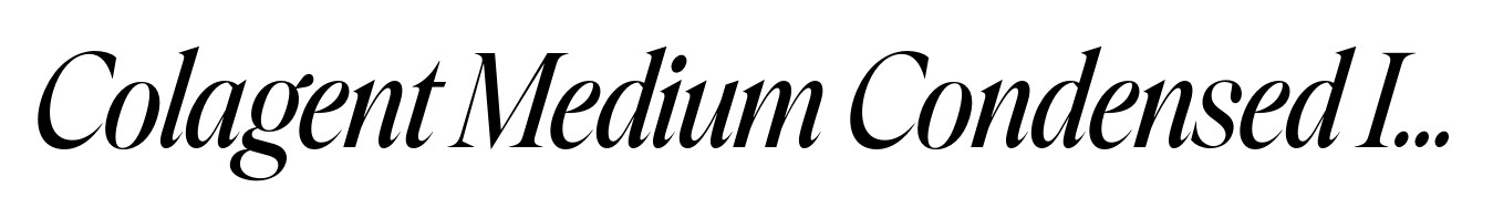 Colagent Medium Condensed Italic